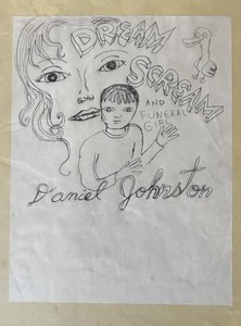 ダニエル・ジョンストン サイン入りアート ダニエル・ジョンストン