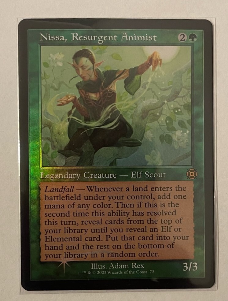 Nissa, Resurgent Animist Retro Foil - March of the Machine: The