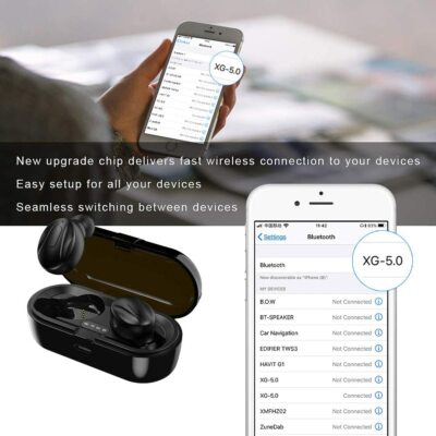 Wireless earphone 001 XG-13 ブラック/ホワイト Wireless earphone