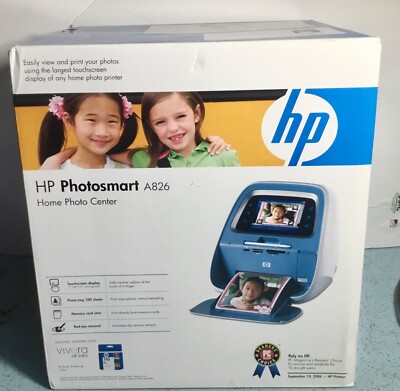 HP HEWLETT PACKARD PHOTOSMART A826 HOME PHOTO CENTER NIB | eBay
