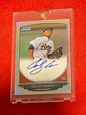 その他 CARLOS CORREA bowman refractor auto CARLOS CORREA bowman