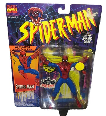 VTG 1994 Toybiz Spiderman The Animated Series Web Racer Toy Biz