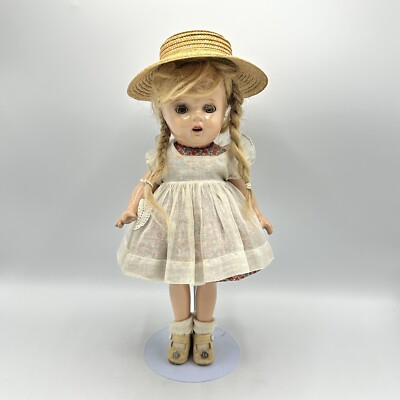 1930s Madame Alexander McGuffey Ana 13 Inch Composition Doll All