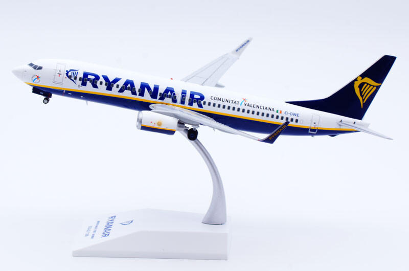 1:200 JC Wings RYANAIR BOEING B737-800 Passenger Airplane Diecast