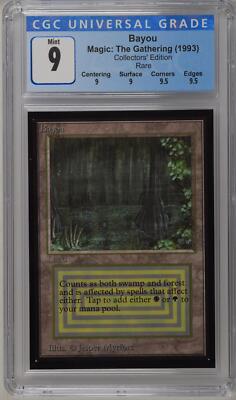 Magic: The Gathering MTG Bayou [Collectors' Edition] Graded CGC 9