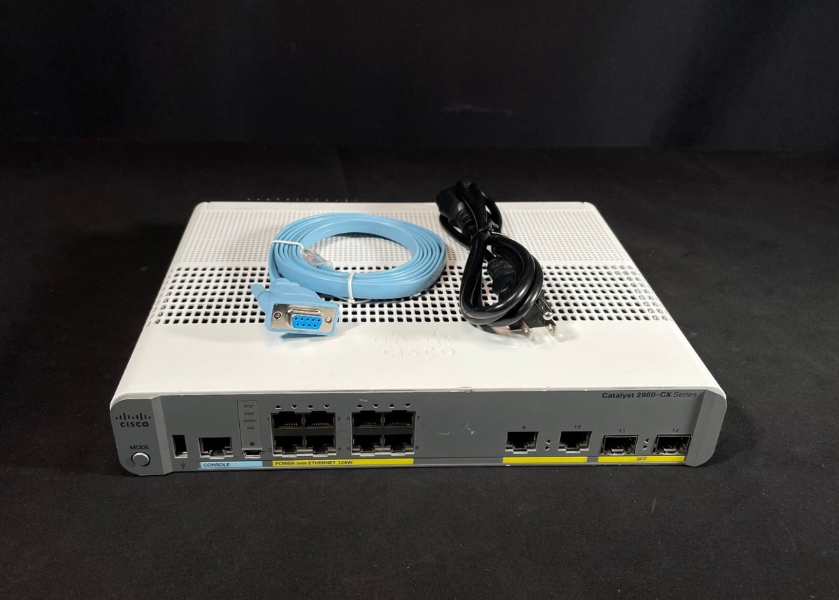 Cisco WS-C2960CX-8PC-L 8 Port PoE 2960CX Switch - Same Day