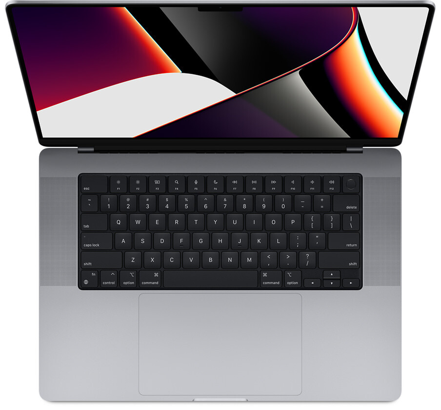 MacBook Pro 16 Space Gray 2021 3.2 GHz M1 Pro 10-Core CPU 16-Core