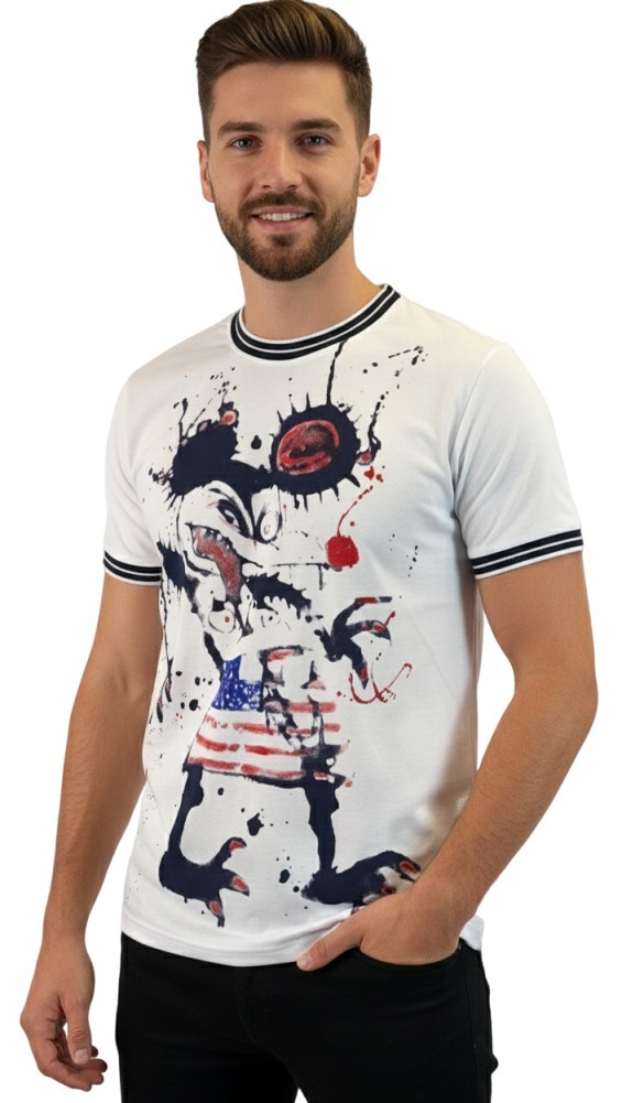 Fear and Loathing in Las Vegas MOUSE Hitchhiker T-Shirt Stripe