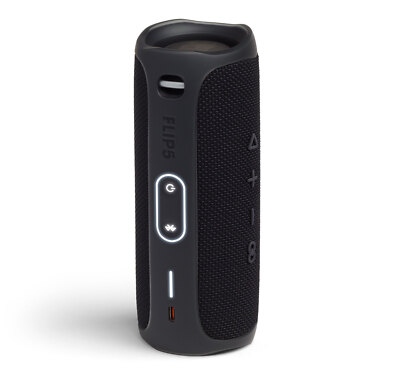 JBL Flip 5 Black Portable Bluetooth Speaker (Certified Refurbished