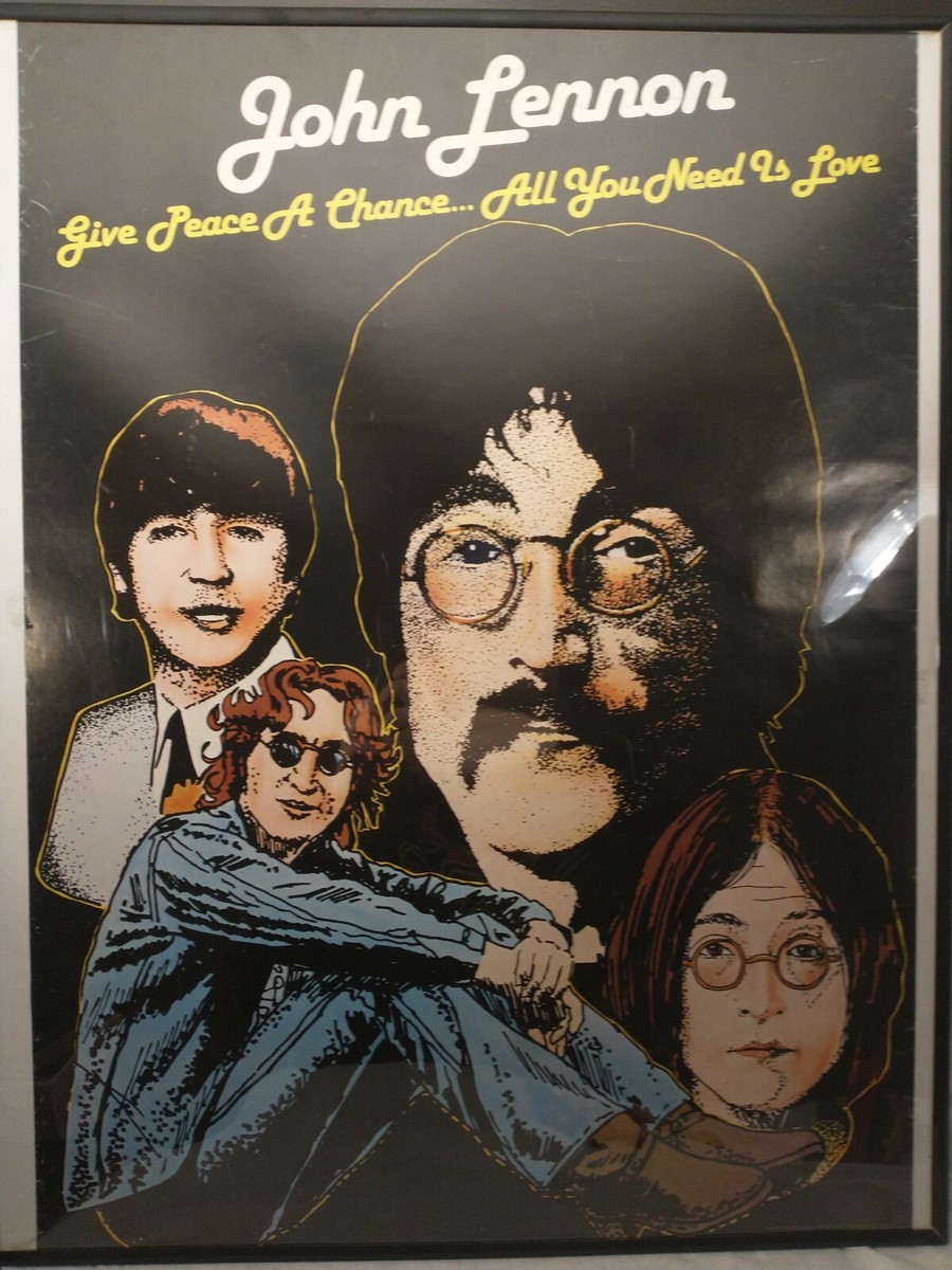 John Lennon 1980 Give Peace a Chance Pro Arts Poster Beatles