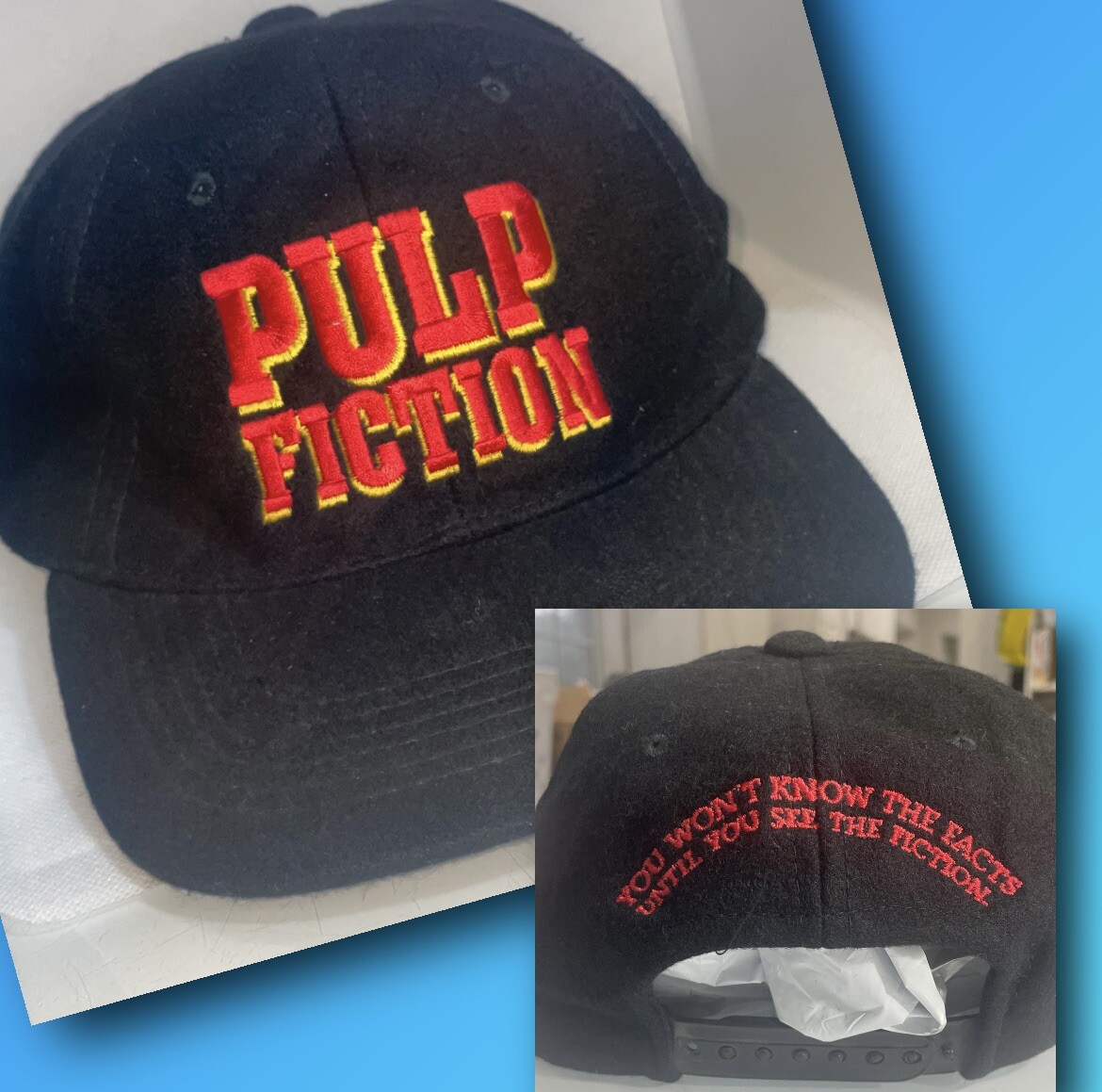 Vintage 90s Pulp Fiction Movie Promo Hat Rare You Won't Know The