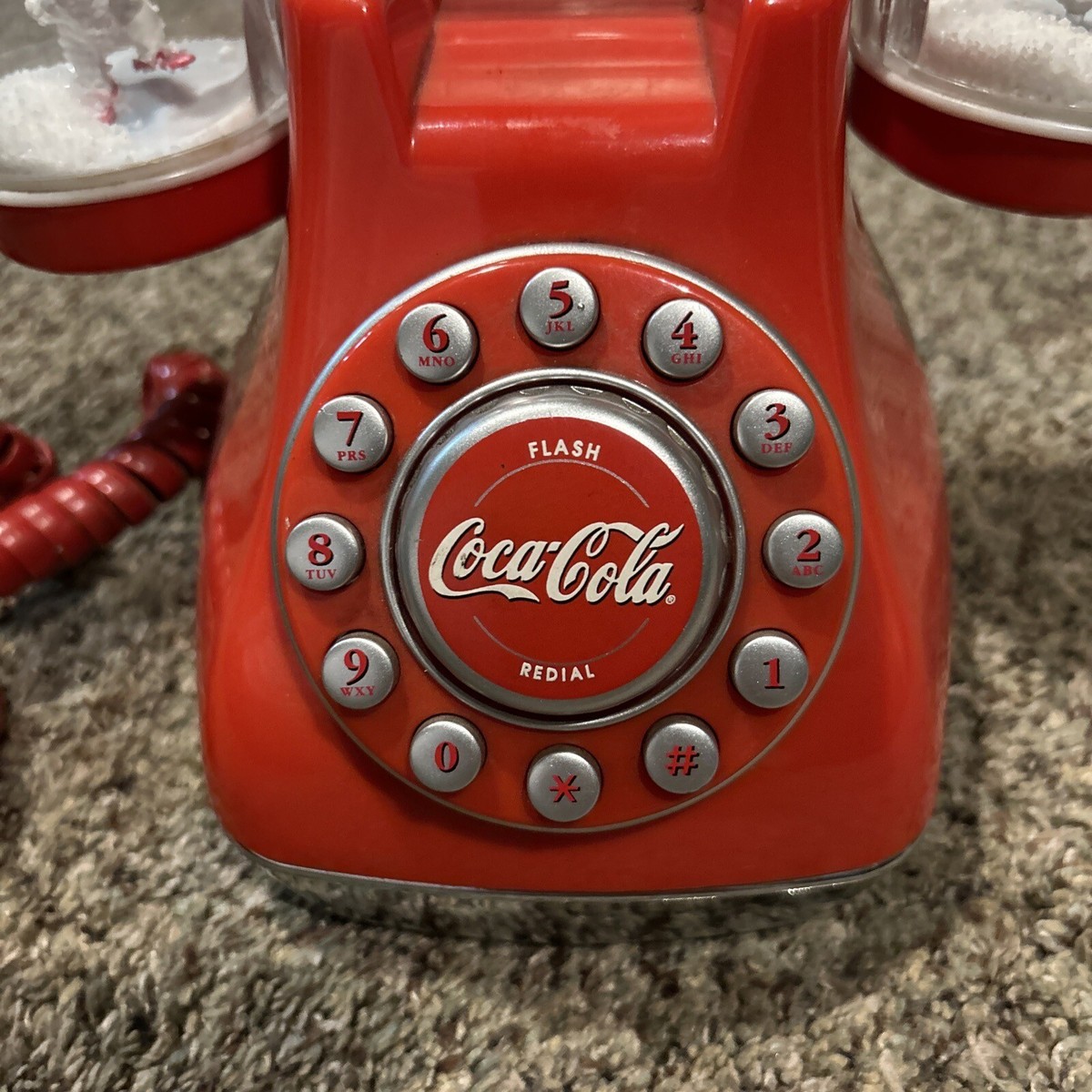 Vintage-Style Coca-Cola Snow Dome Phone (2001) - USED | eBay