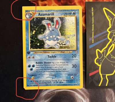 希少】ワタッコ 旧裏 エラー（裁断エラー） pokemon cards 希少