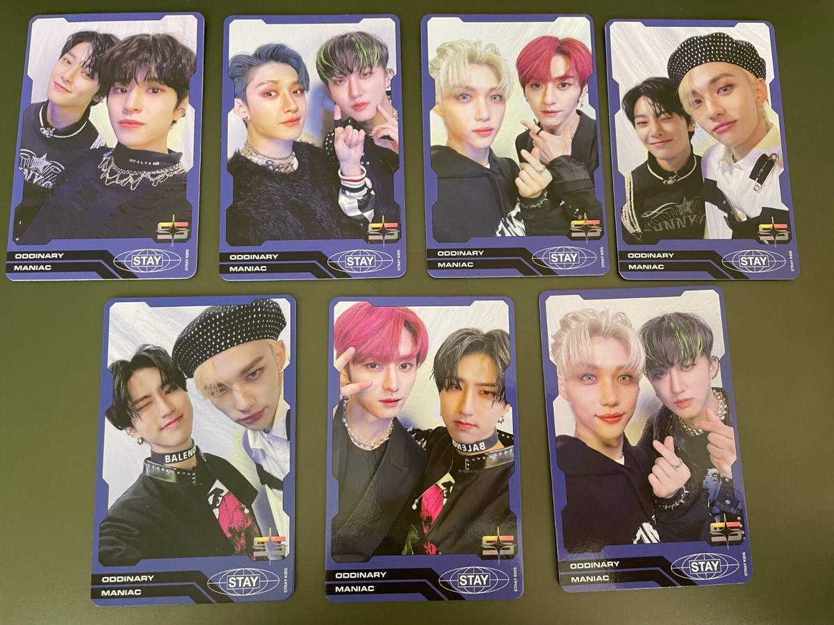 Stray Kids Official Oddinary Unit Photocards - Blue Version | eBay