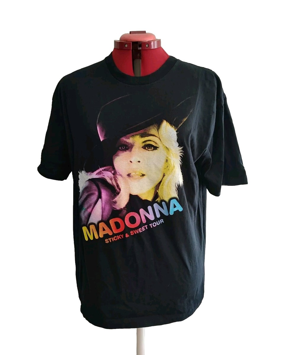 マドンナ Sticky & Sweet Tour オフィシャル Tシャツ L マドンナ