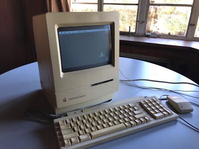 Macデスクトップ macintosh classicII Vintage 1992 Apple Macintosh