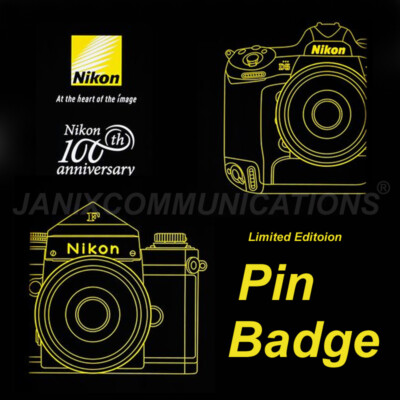 Nikon Camera Original Pin Badge 100th Anniversary Limited Edition