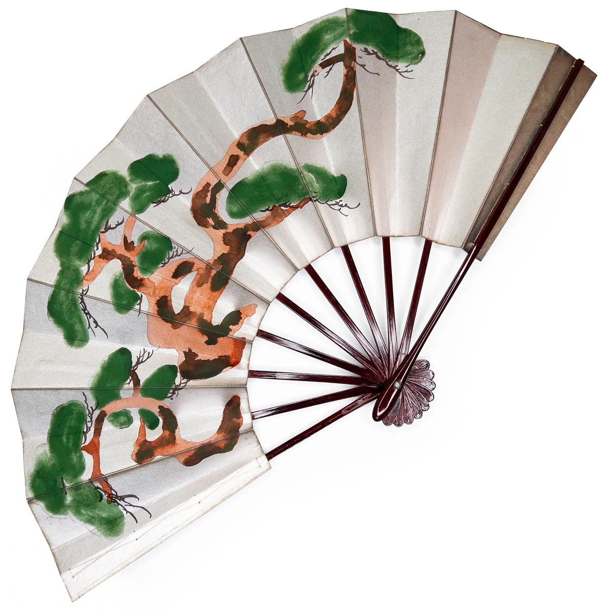 银色古董日本球迷| eBay