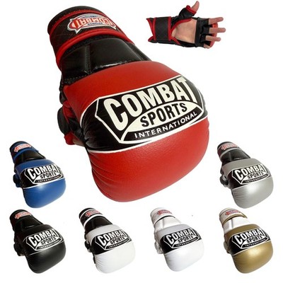 Combat Sports Max Strike Mma Training Gloves Fingerless Red Boxing