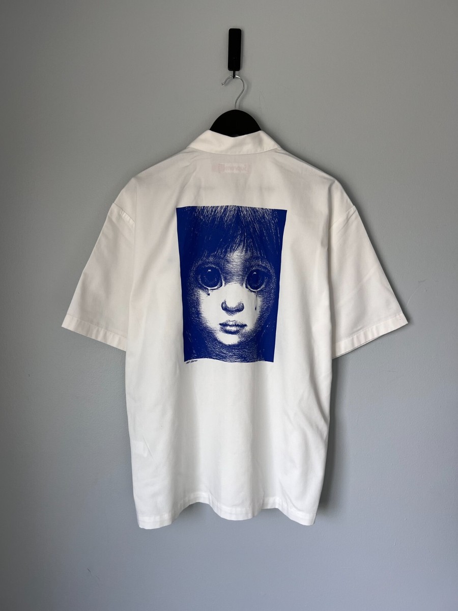 Supreme Margaret Keane Teardrop Work Shirt - Size Large - White
