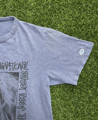 RARE Vintage Stussy X Champion Laura Photo T shirt | eBay