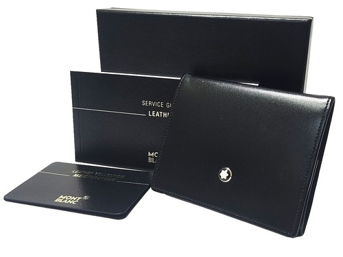Montblanc Meisterstück Card Holder 2cc Wallet | Black Leather