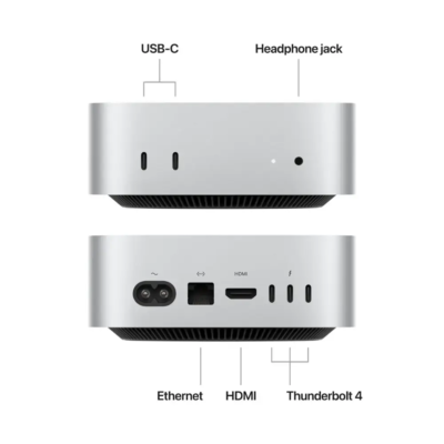 Apple Mac mini Desktop M4 chip 16GB Memory 256GB SSD Silver