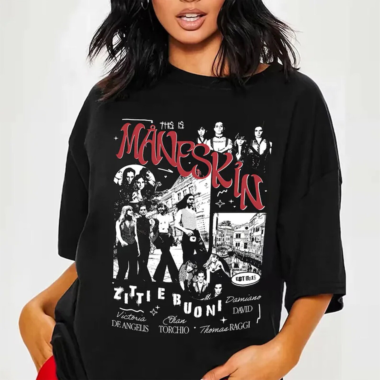 初期タグ Maneskin official Tee 未使用 初期タグ Maneskin official