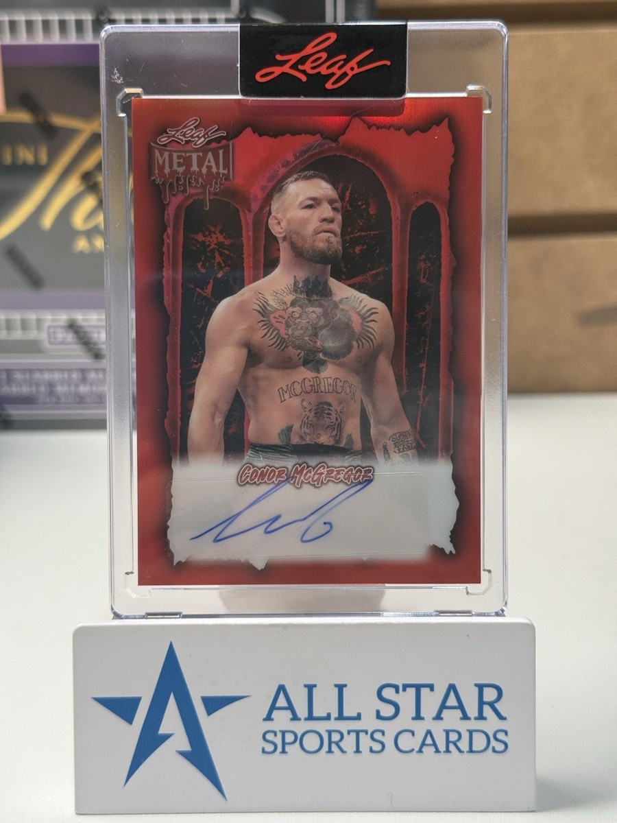 Topps UFC コナーマクレガー 直筆サイン入りカード leaf art of sports