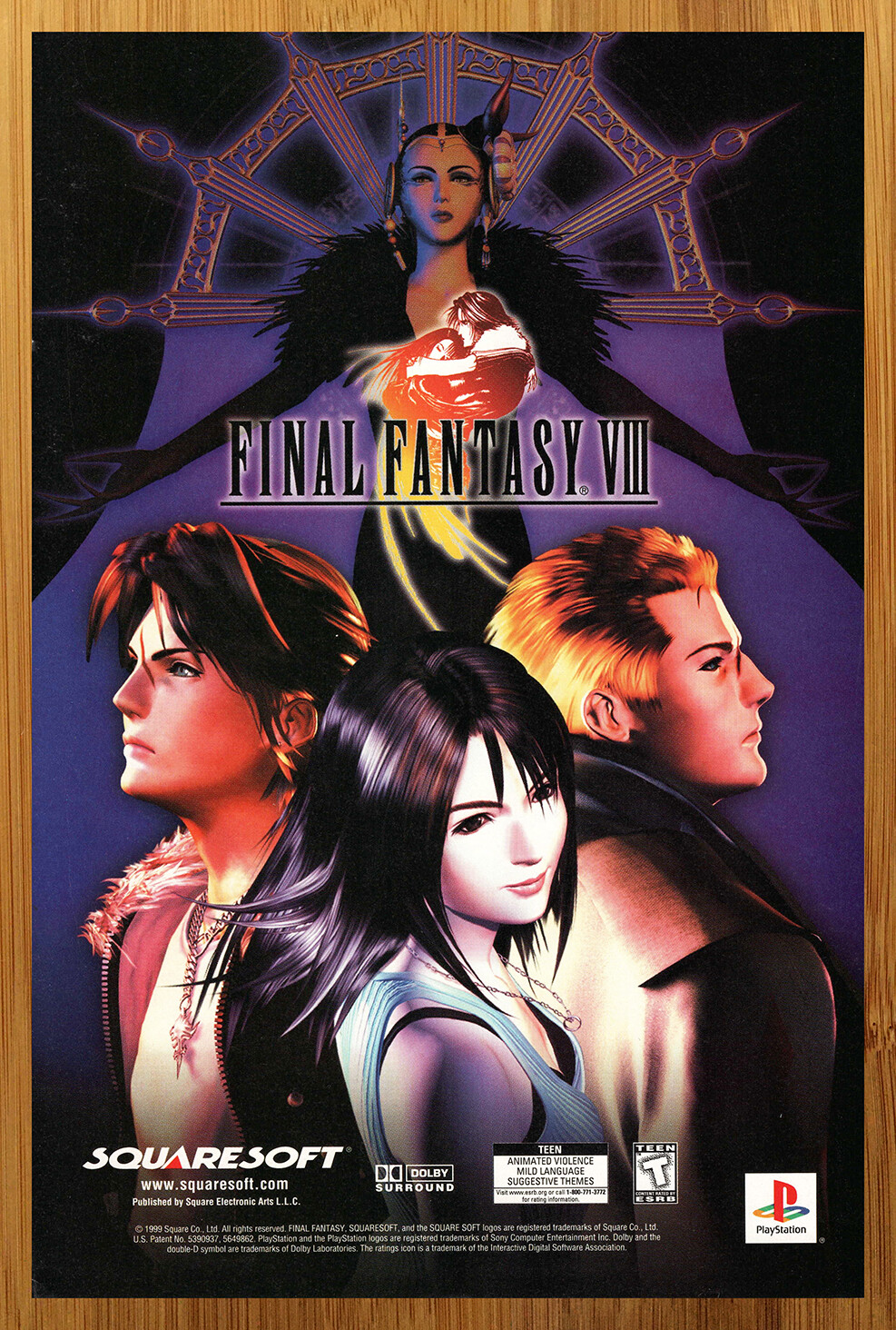 ファイナルファンタジーVIII B2サイズポスター (額縁付き) FF8 B2