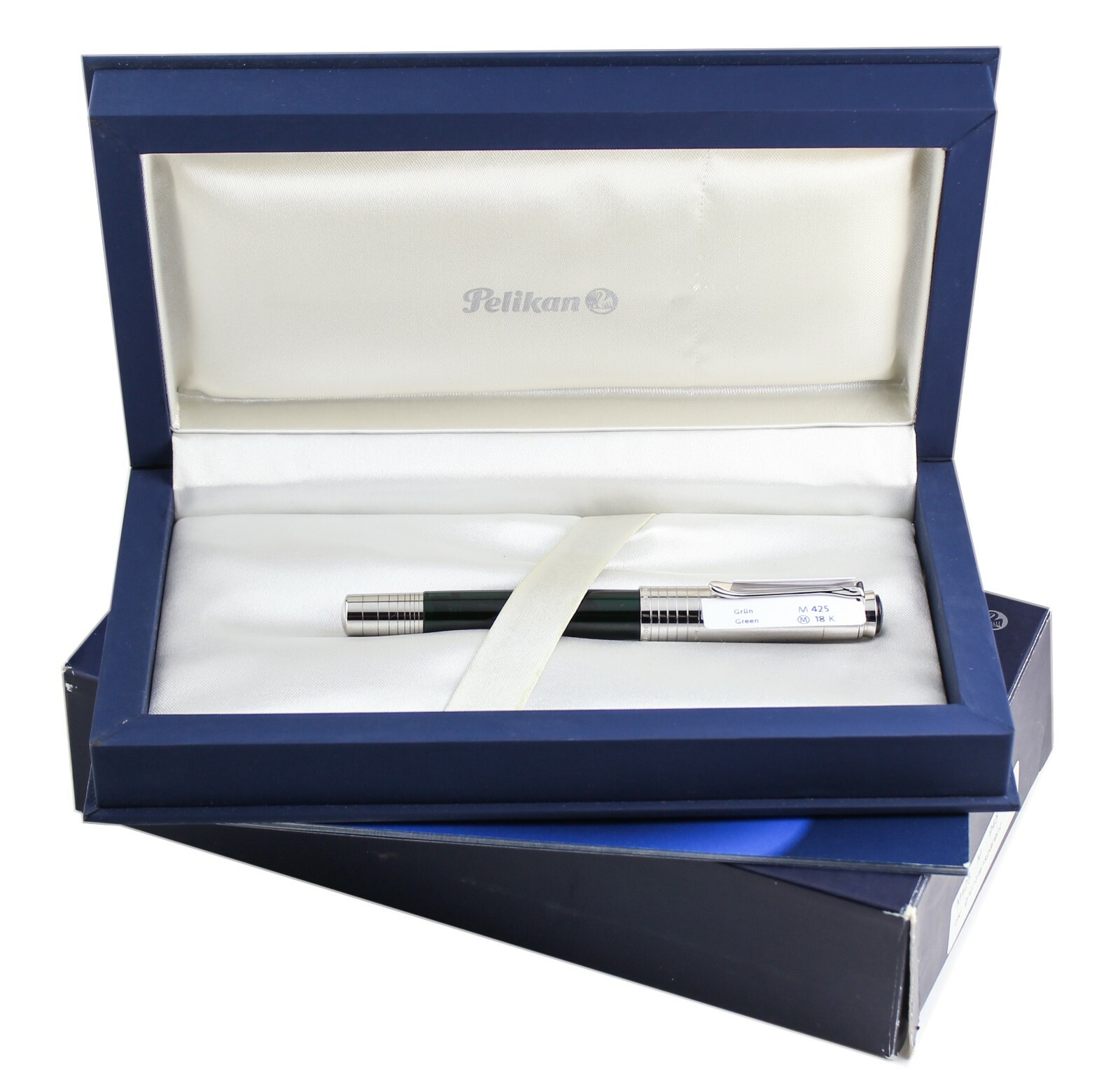Pelikan M425 Souverän Sterling Silver Green Demonstrator Fountain