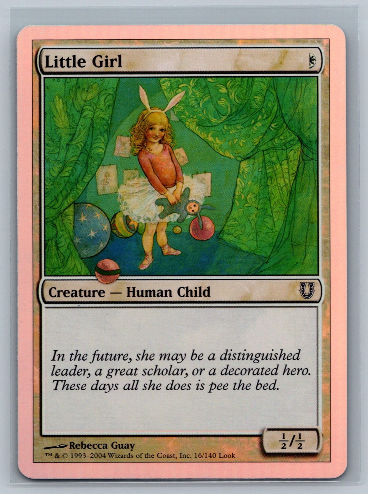 Magic The Gathering Unhinged Little Girl #16/140 Foil MTG TCG CCG
