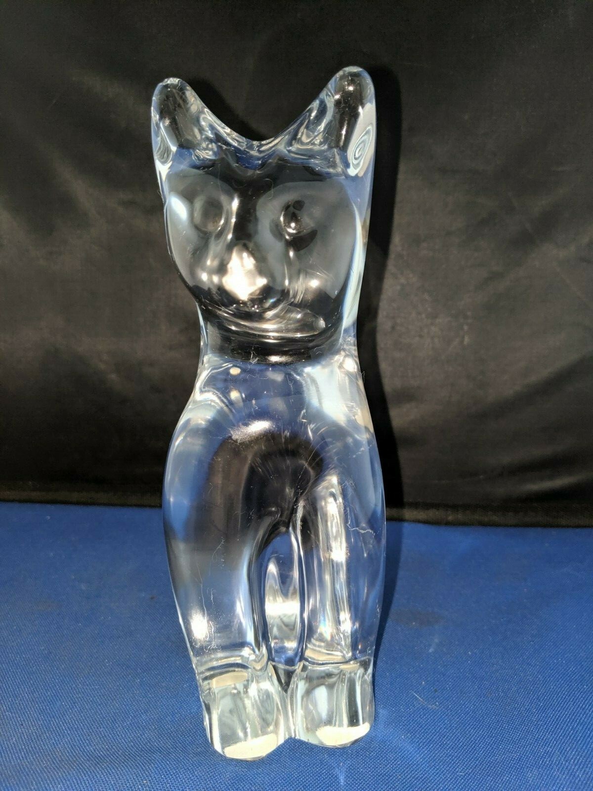 正規品】Daumドーム 猫 ガラス オブジェ パート・ド・ヴェール フランス製