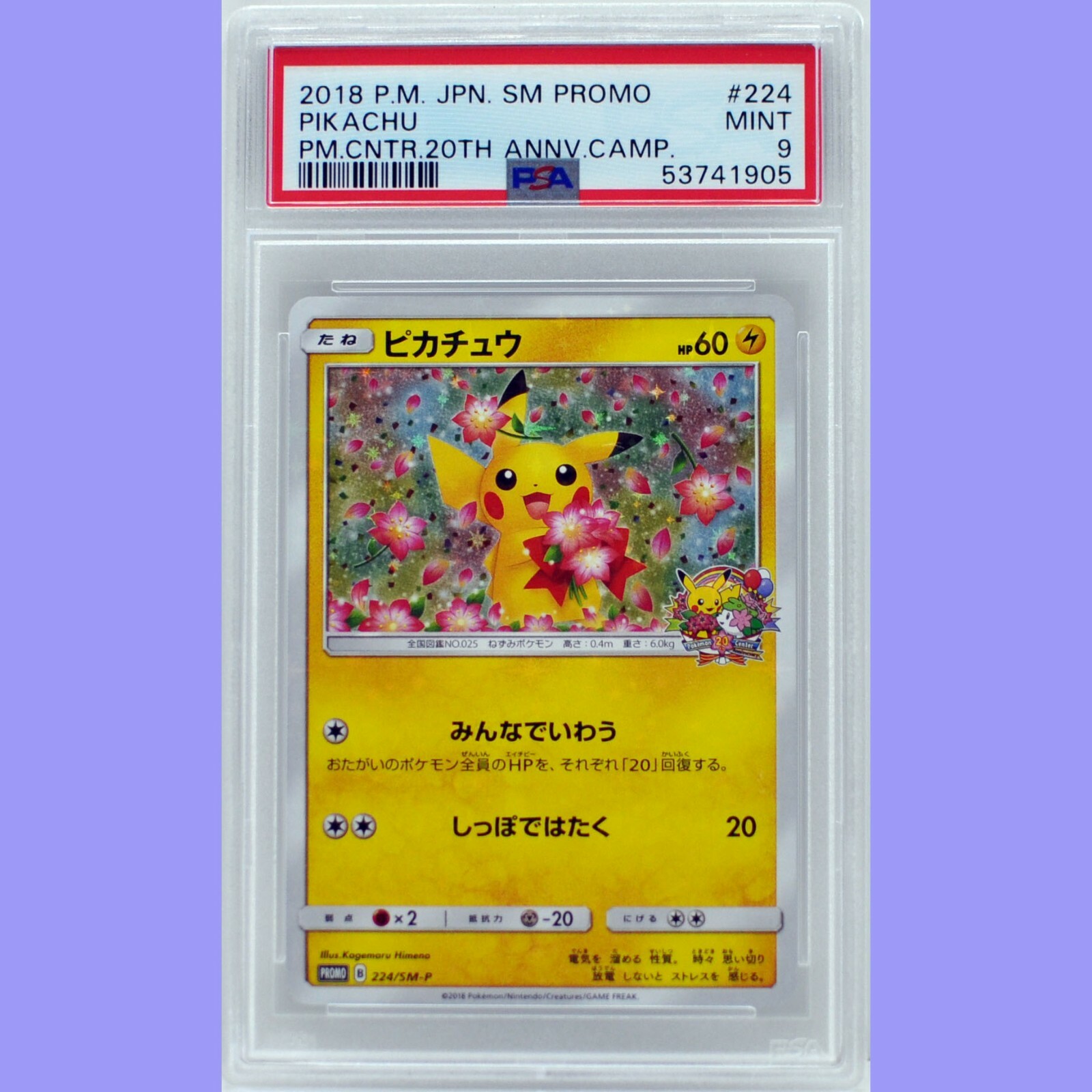 ポケモンカード ピカチュウ みんなでいわう 20th プロモ psa10 PSA10