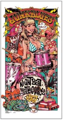 ポスター FLAVORS x Rockin'Jelly Bean screen print ロッキンジェリー