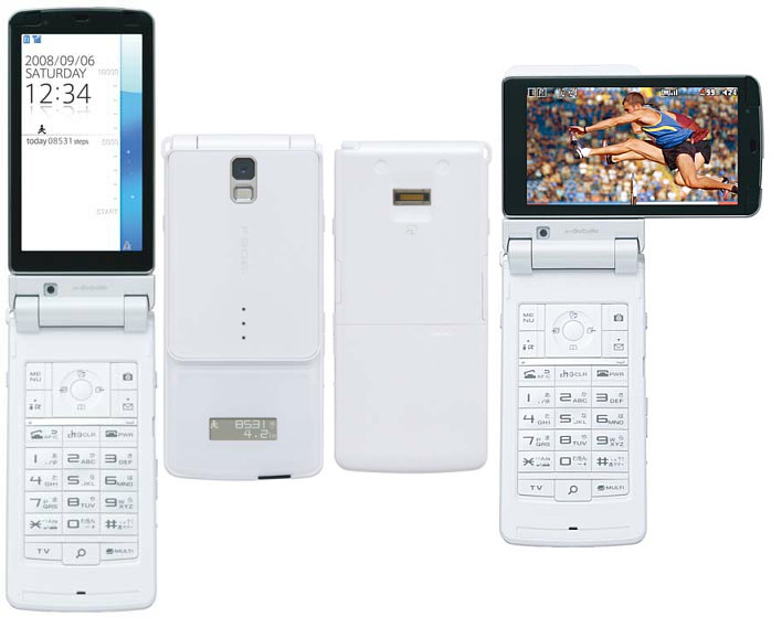 ドコモN906i 折りたたみ式携帯電話 ホワイト 2MPカメラ