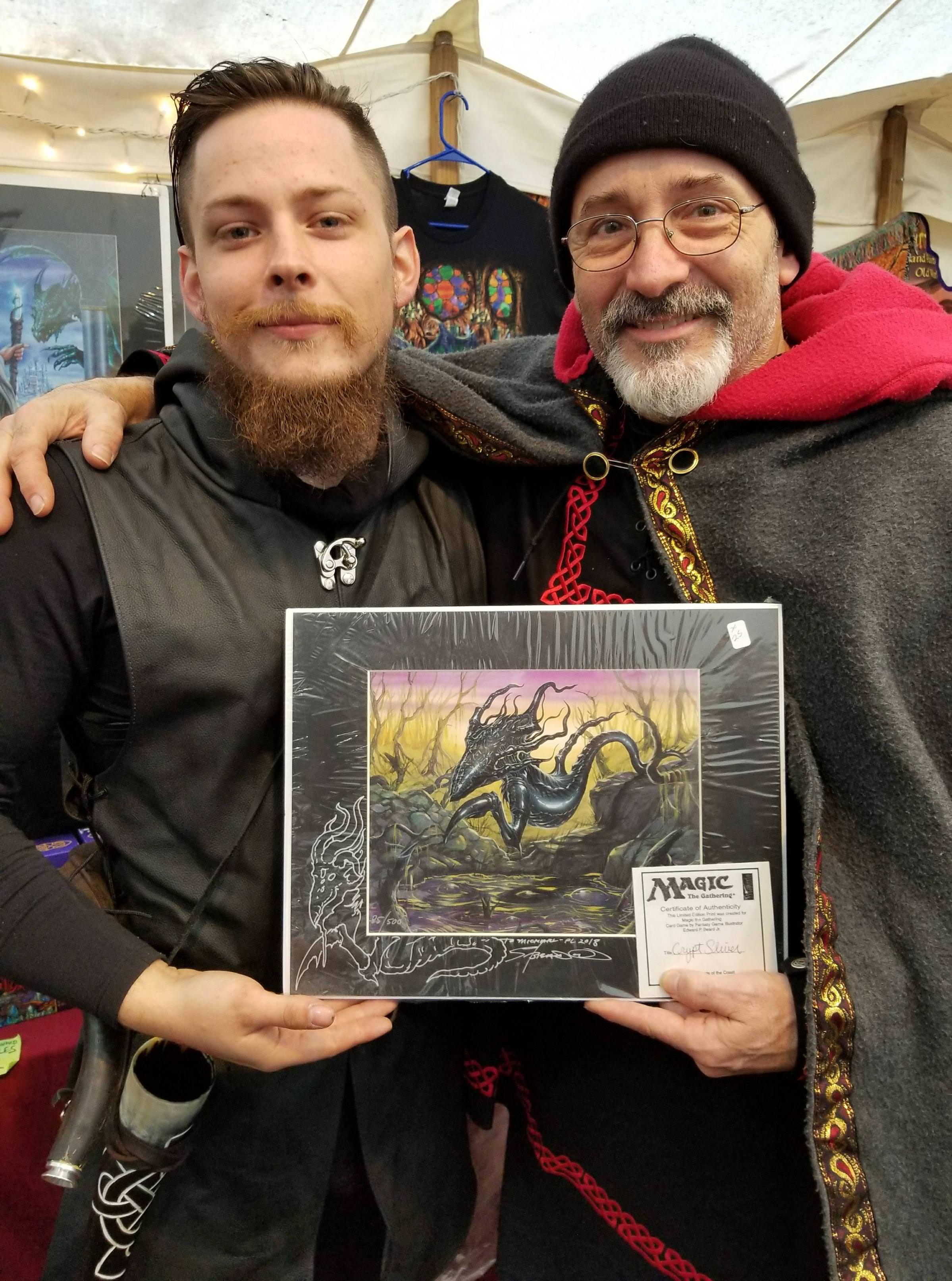 Crypt Sliver art I bought from Edward P. Beard Jr. in person at a