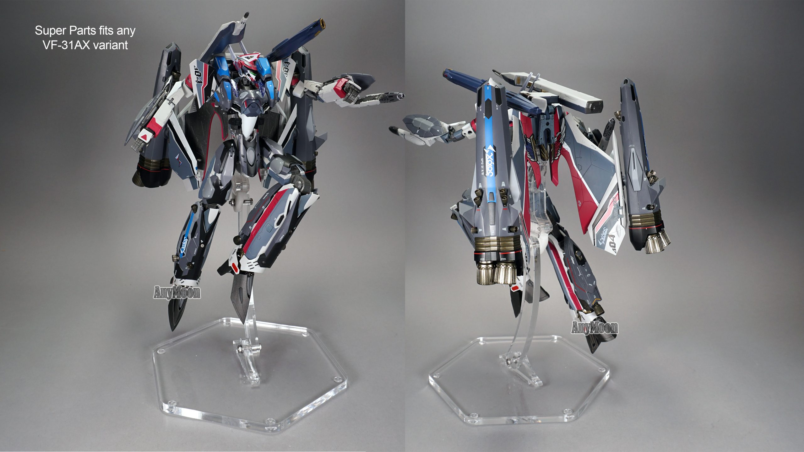 Accessories for Bandai 1/60 DX VF-31AX Toys: Super Parts