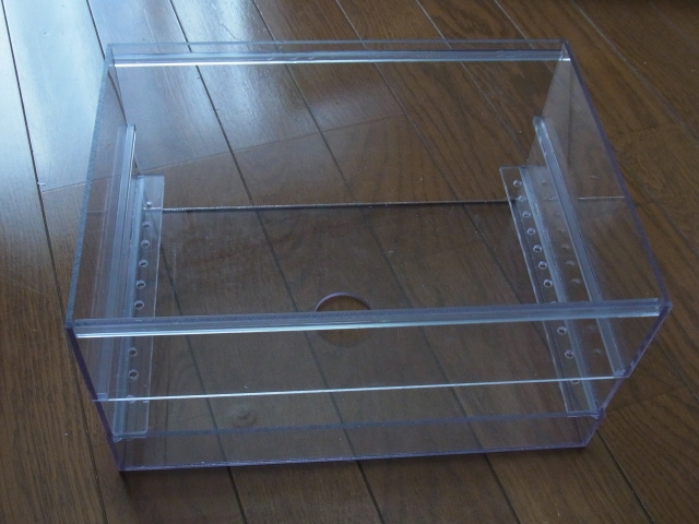 自作オーバーフロー濾過システム！引き出し式ウールボックス