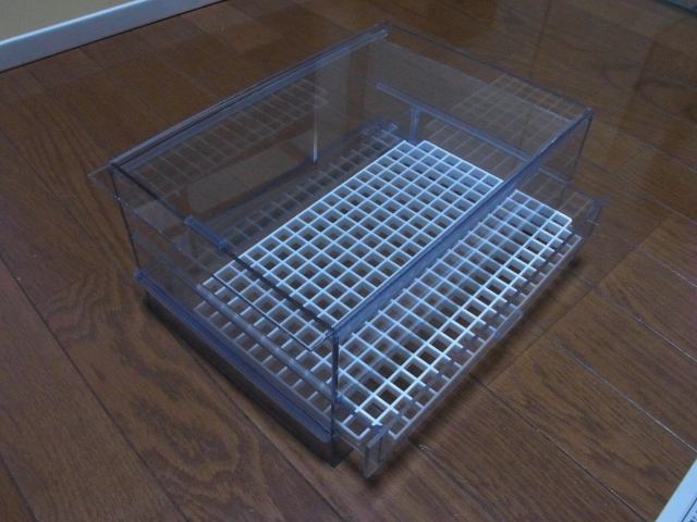 自作オーバーフロー濾過システム！引き出し式ウールボックス