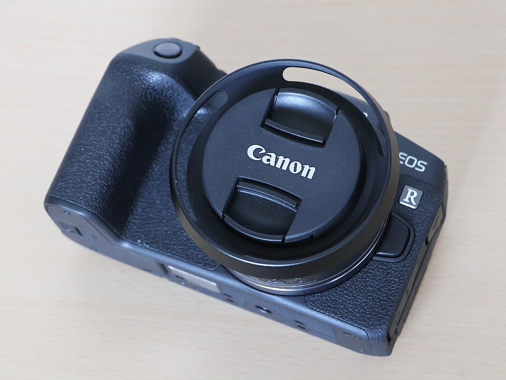 Canon RF 28mm F2.8 レンズへのフード取付lシューカバー・カメラ用品