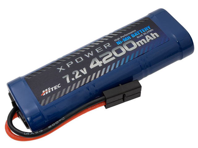 XPOWER Ni-MH 7.2V 4200mAh タミヤタイプコネクター（ネイビーブルー