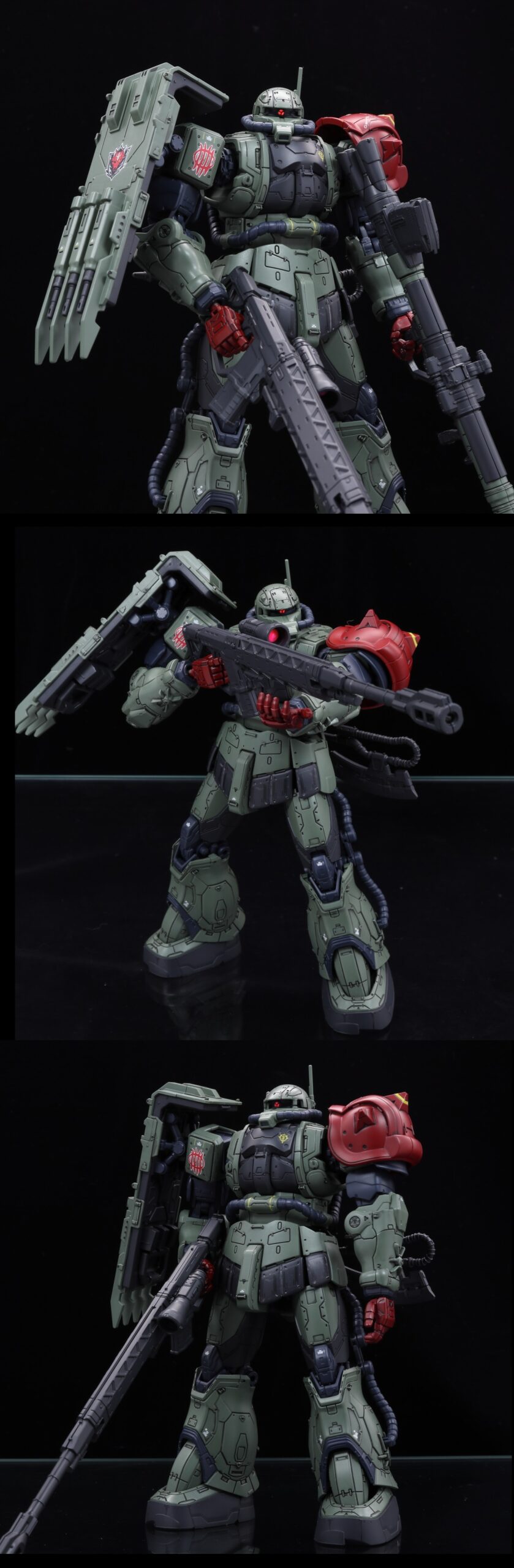 HG 1/144 ザクIIF型 ケイル機 (復讐のレクイエム) プレバン 修全塗装