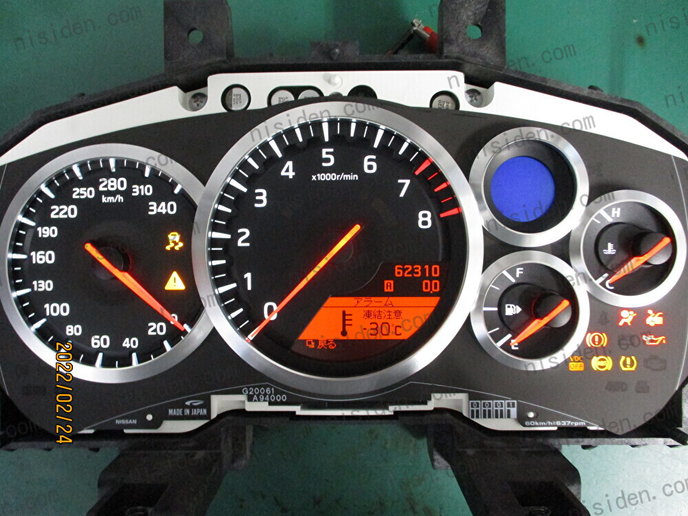 R35 スピードメーター GT-R 35 GTRスピードメーター 球切れ品 R35 GTR