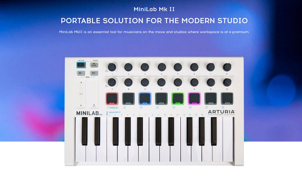 Review: Arturia Minilab MKII Portable MIDI Controller