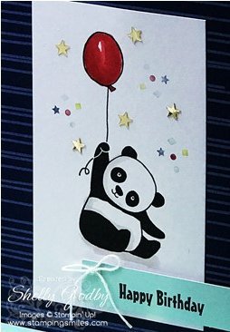 Color Me Happy with Stampin' Up! Party Pandas Birthday Card