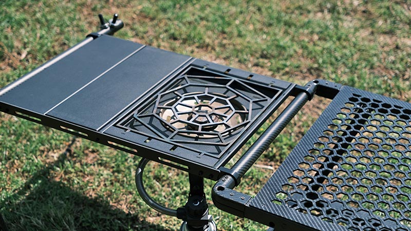 スノーピーク リッドトレーブラック&フラットバーナーブラック Snow