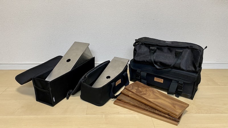 スノーピークIGT ロングバック 4ユニット 収納バック 天板と脚収納可能