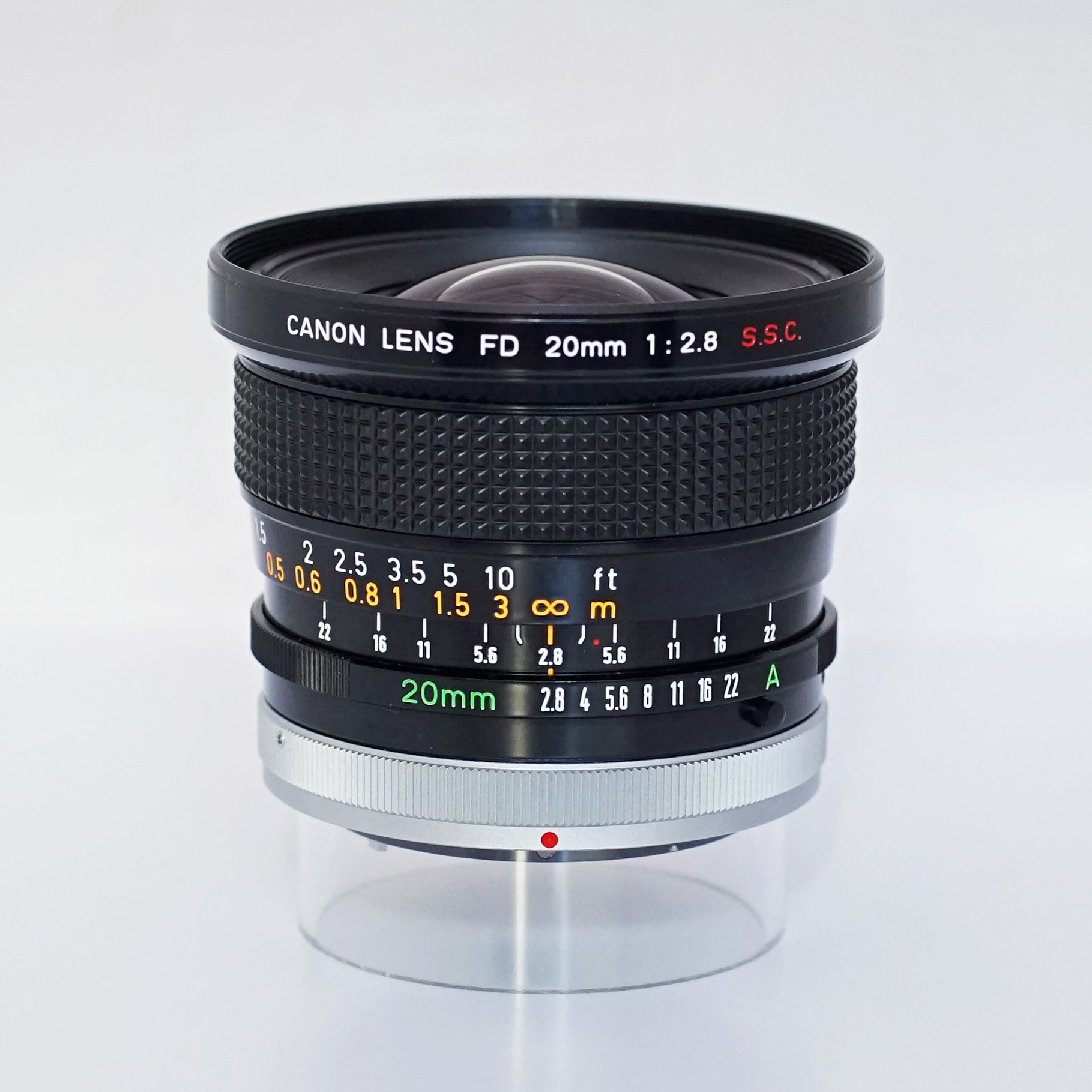 売り切れ CANON FD 20mm F2.8 S.S.C.（中古 FL・FD・NFDマウント