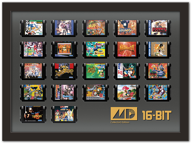 メガドライブミニDXパックセガタイトルミニカードリッジ額装セット
